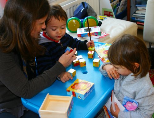 TOWO Bloques de Rompecabezas de Madera - 9 Piezas de Cubos de Animales en Caja de Madera - Puzzle Cubos para niños - Juguetes Educativos 2 Años - Bloques Logicos Madera - Juguetes Niños 2 Años