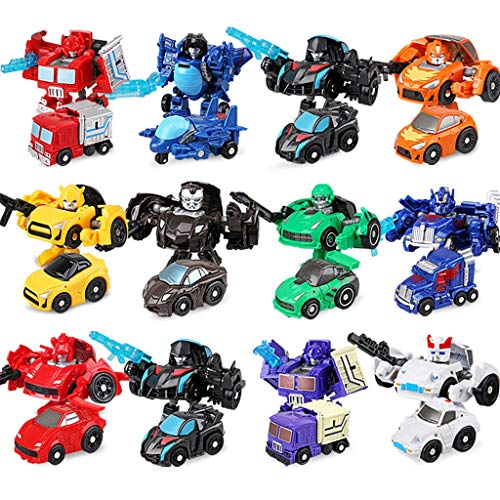 Transformar Los Juguetes, La Deformación Robots De Coches, Mini Figuras De Acción, Coches De Juguete For Los Niños Deformación De Coches, Mini Robot De Coches Man Modelo Set - Coches De Juguete Deform