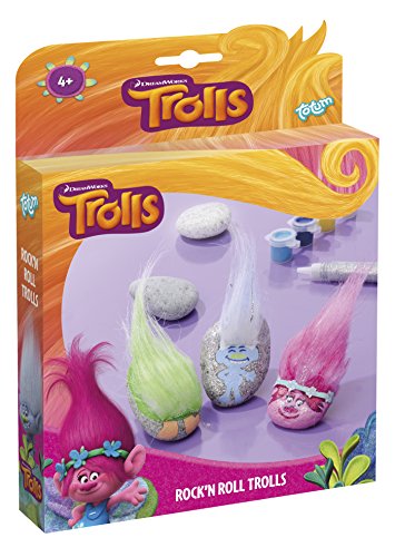 Troll figuras de piedras – para sí verzieren con pegatinas, Troll de pelo y color , color/modelo surtido