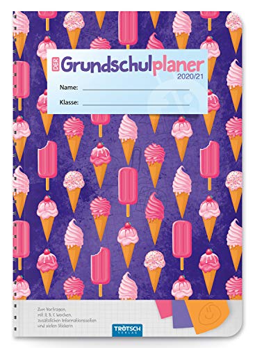 Trötsch Ice Cream 2020/2021 - Agenda escolar (calendario escolar, temporizador, calendario, cuaderno de deberes)