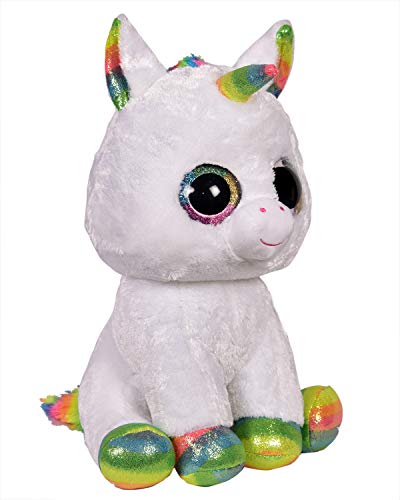 TY Beanie Boo's Pixy, unicornio, color blanco, 40 cm (36859TY)