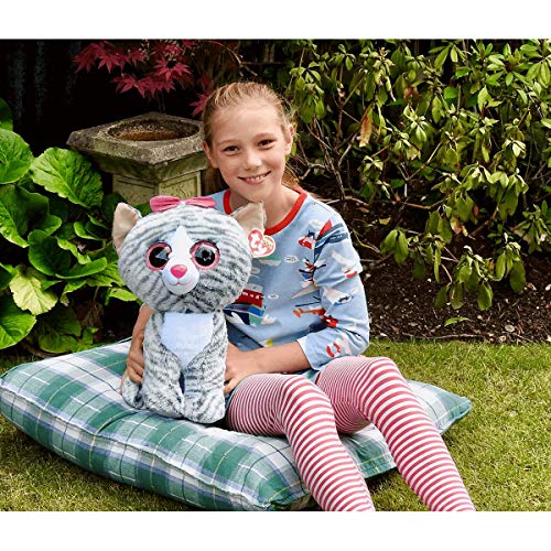 TY Peluche, juguete, color gris, 40 cm (36838TY)