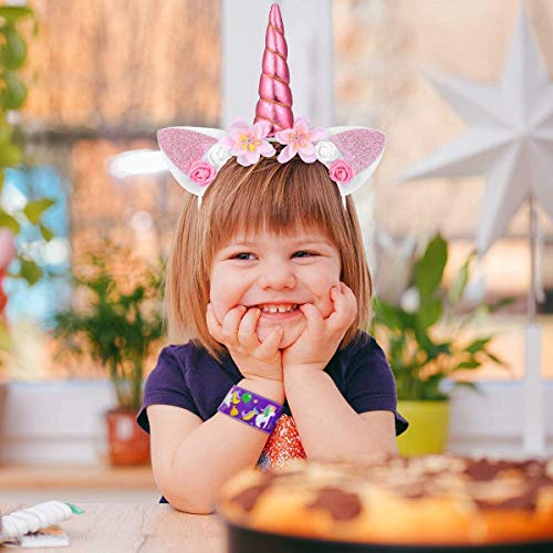 Unidades de Diademas de Unicornio,Diadema de Unicornio de Plástico,Unicorn Headbands,Diademas de Plástico para Niñas,Diadema de Unicornio,Diademas de Plástico,para Cumpleaños,Halloween,Navidad (B)