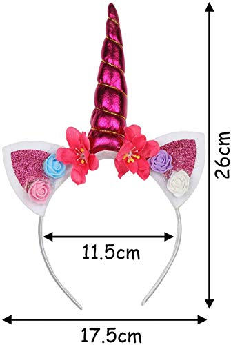 Unidades de Diademas de Unicornio,Diadema de Unicornio de Plástico,Unicorn Headbands,Diademas de Plástico para Niñas,Diadema de Unicornio,Diademas de Plástico,para Cumpleaños,Halloween,Navidad (B)