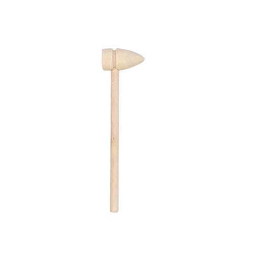 VENTDOUCE Mini Martillo de Madera, Cangrejo de Madera, mazos de Langosta, Herramienta de Masaje, Manualidades, Manualidades, Juguetes para niños, mazo Educativo de Cabeza Plana para niños, niñas