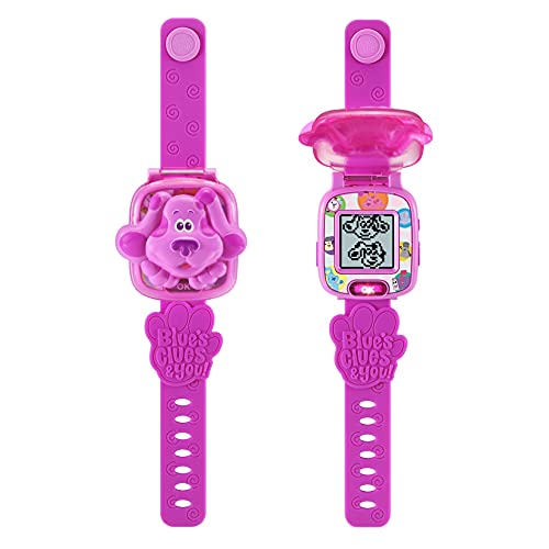 VTech VTech-123-611767 Pistas de Blue y tú Reloj de Aprendizaje, Juguete Educativo para niños +3 años, Voces Originales de la Serie, Color Rosa, versión ESP (3480-611767)