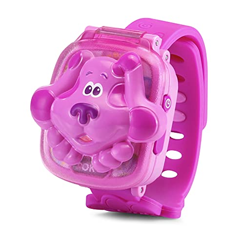 VTech VTech-123-611767 Pistas de Blue y tú Reloj de Aprendizaje, Juguete Educativo para niños +3 años, Voces Originales de la Serie, Color Rosa, versión ESP (3480-611767)