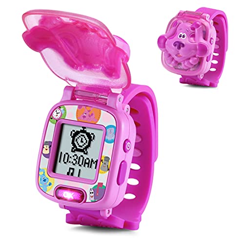 VTech VTech-123-611767 Pistas de Blue y tú Reloj de Aprendizaje, Juguete Educativo para niños +3 años, Voces Originales de la Serie, Color Rosa, versión ESP (3480-611767)