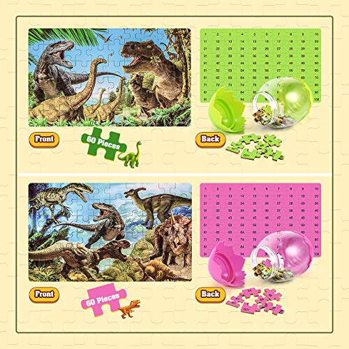 wetepuxi Juguete Niño 3 4 5 6 7 8 Años, Puzzles Infantiles Regalos para Niños de 2-10 Años Dinosaurios Puzzle Juguetes Educativos 3 4 5 6 Años Juguetes Montessori Cumpleaños Regalos Niñas 3-8 Años