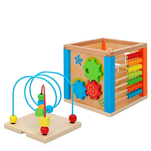 WOOMAX- Centro de actividades de madera (Colorbaby 42745) , color/modelo surtido