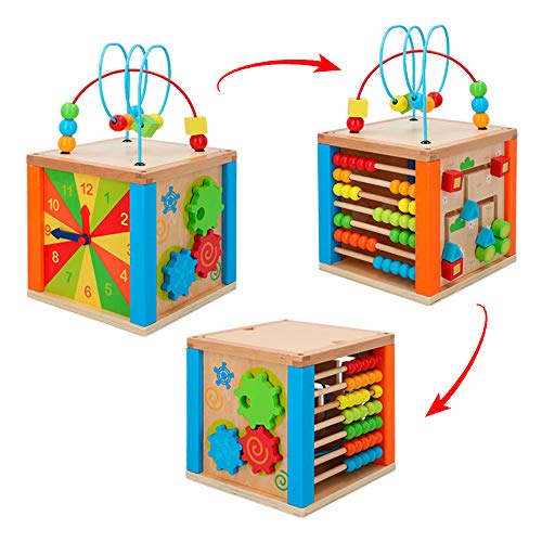 WOOMAX- Centro de actividades de madera (Colorbaby 42745) , color/modelo surtido