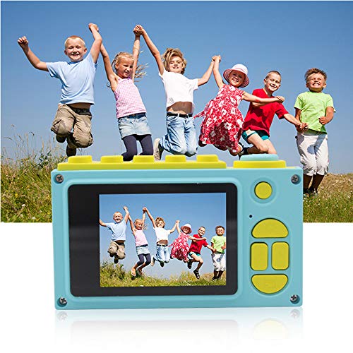 WQYY Cámara Digital de niños, cámara a Prueba de niños con Pantalla HD de 2.0 Pulgadas IPS HD, para niños y niñas, Estuche Protector a Prueba de Agua y Tarjeta de Memoria 32G,Pink