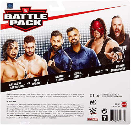 WWE Pack de 2 Figuras de acción Luchadores Sunil Singh™ & Samir Singh™ (Mattel GBN57)