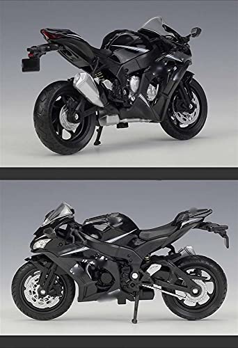 WXSM Motocicleta Modelo 1:18 2017 para N-inja ZX10-RR Modelo De Motocicleta Fundido A Presión Juguete Absorbente Shork Viable para Regalos De Chico Colección De Juguetes