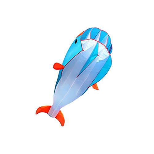 WYDA Cometa Dolphin Kites para niños y Adultos Fácil de Volar Cometa para Principiantes para el Juego al Aire Libre Excedición de Playa sin Marco Suave para parafoil Kite Viaje