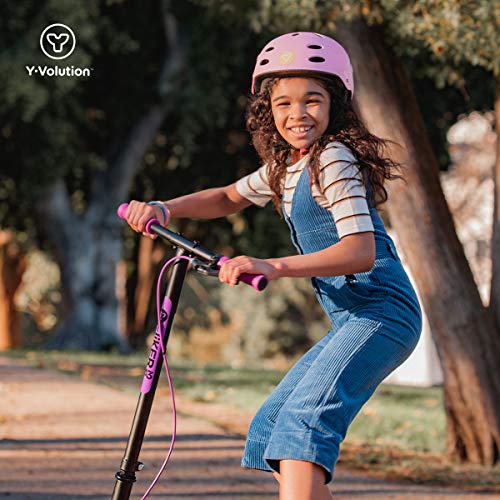 Yvolution Y Fliker Air A3 Patinete de derrape para niños | Patinete Giratorio para niños y niñas de 7 años en adelante (púrpura)