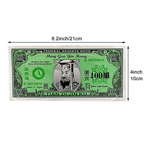 YYCP Ancestor Money 360 PCS, 1,000,000 USD Papel Moneda Joss, Ancestor Money to Burn, Hell Bank Notes para Funerales, Fortalece la Conexión con Tus Antepasados, Trae Buena Suerte y Riqueza