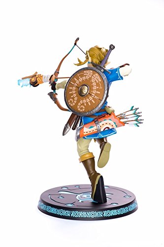 ZELDA Legend Breath of The Wild Link with Bow PVC Painted Statue, Multicolor (First 4 Figures 607353b)