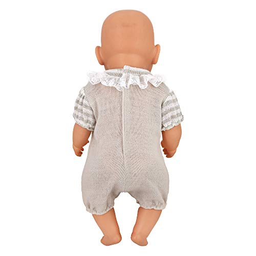 ZWOOS Ropa de Muñecas para New Born Baby Doll, Lindo Atuendo de Algodón para Muñecas 35-43 cm