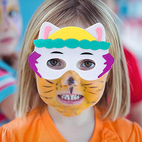 10 pcs Máscaras Animales para Niños Sentían,Juguetes Para Perros Pata de Patrulla,Máscaras Partido Perrito,Máscaras Animales Perro los niños Cosplay,Máscaras Cumpleaños Halloween Animales Carnaval.