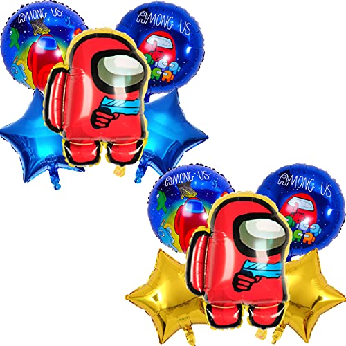 10Pcs Party Decoration - Miotlsy Party Foil Balloons, Balloons Party Foil Balloons for Kids Gift Birthday Party Supplies Set Decor