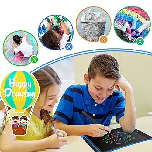 2 Pack Tabletas de Escritura LCD 8.5 Pulgadas,Tablet para Dibujo Niños con Llneas de Colores Brillantes, Excelente Pizarra Digital, perfecta como Fantastic Pad Juguetes Educativos para Niños.