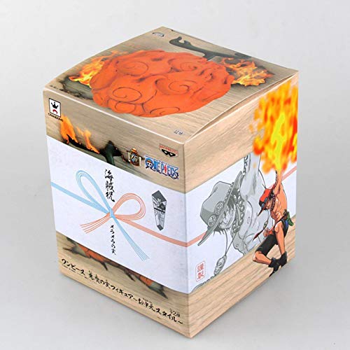 2 Piezas De Una Pieza De Fruta del Diablo Ace Flame-Flame Fruit & Luffy Gum-Gum Fruit Figura De Acción PVC Figuras De Juguete Regalo 17Cm