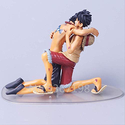 2 unids/lote Anime una pieza La muerte de Luffy Ace Monkey D Luffy Figura de acción 14 cm, coleccionable Ace Death Model Toys Regalos