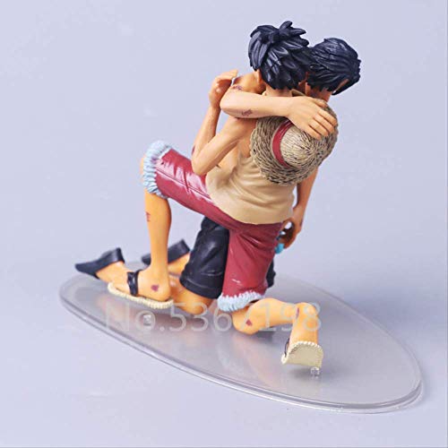 2 unids/lote Anime una pieza La muerte de Luffy Ace Monkey D Luffy Figura de acción 14 cm, coleccionable Ace Death Model Toys Regalos