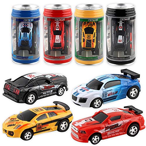 20 Km/h Coke Can Mini RC Car Radio Control Remoto Micro Racing Car 4 Frecuencias Juguete para Niños Regalos RC Modelos