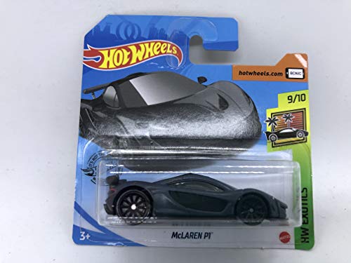 2020 Hot Wheels McLaren P1 Gris 9/10 HW Exotics 149/250 (tarjeta corta) 2º Color