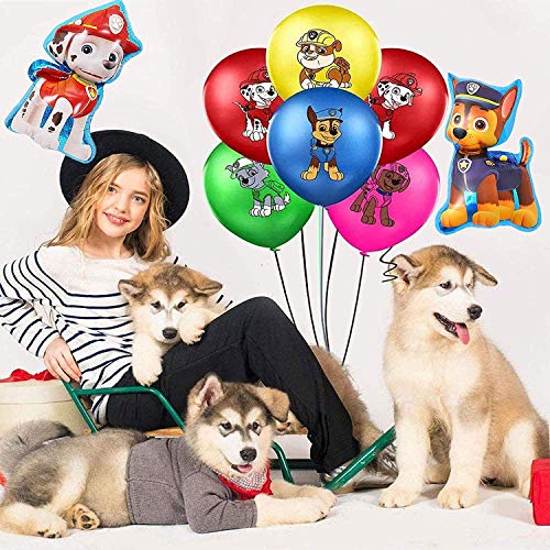 26 piezas Paw Patrol globos de decoración de cumpleaños suministros de fiesta de cumpleaños decoración de fiesta decoraciones de cumpleaños regalo para niños