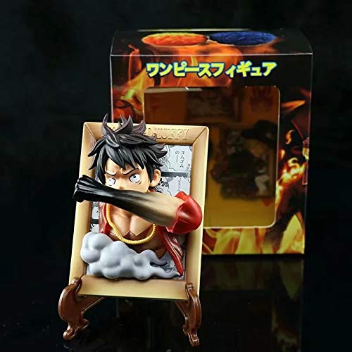 3 Unids / Set One Piece Luffy Ace Sabo Effect 3D Frame Anime Figurine Toys 12Cm, Figuras De Acción De Una Pieza Luffy Ace Sabo Statue Model Toy