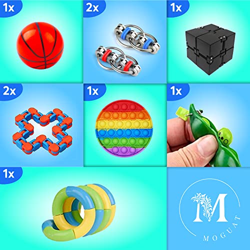 (30 Piezas) Fidget Toy Pack - Pop It Fidget Toys, Simple Dimple, Stress Ball, Pelota Antiestrés, Juguete Antiestrés Niños Autismo, Juguetes Déficit de Atención