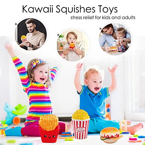 3pcs Kawaii Squishy Juguetes Descompresión Slow Rising Squeeze Bolas Alivio del estrés Squishies Juguetes Kawaii Perfumado Suave Juguetes Compresivos Juegos