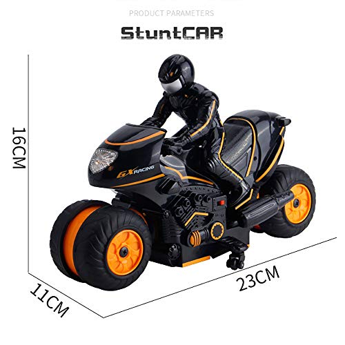 3T6B 2.4G RC Motocicleta ,Motocicleta Control Remoto Todoterreno Alta Velocidad rotación Deriva, Regalo para niños