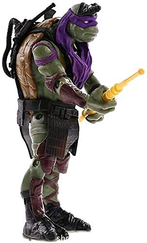 4 Tortugas Ninja mutantes adolescentes TMNT articulación móvil, modelo de acción de PVC regalo de cumpleaños juguete decoración estatua tamaño 15 cm