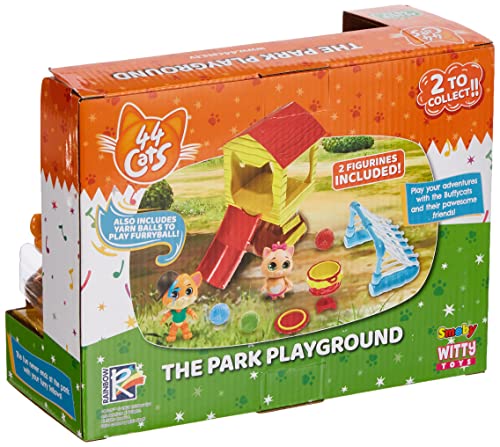 44 Gatos Gatos-44 Cats Smoby Playset Casa del Árbol con Figuras de Lampo y Pilou de 8cm, Multicolor 180231