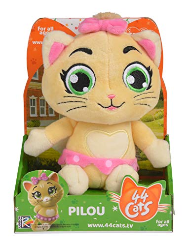 44 Gatos - Peluche musical Pilou, 20 cm con música de la serie (Smoby 170208)