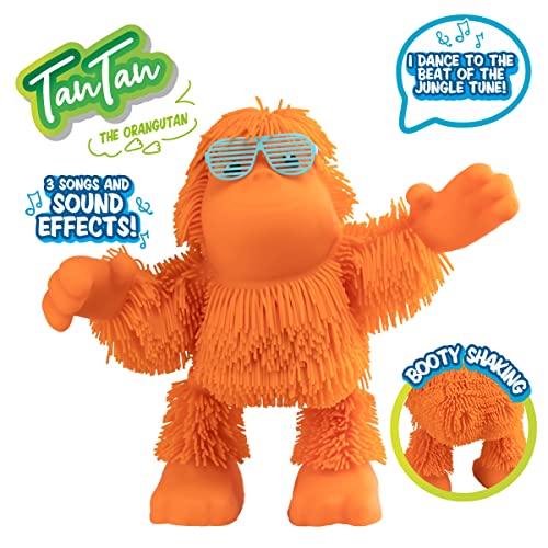 AB Gee abgee 674 JP008 EA Jiggly Pets Tan El orangután, Rojo