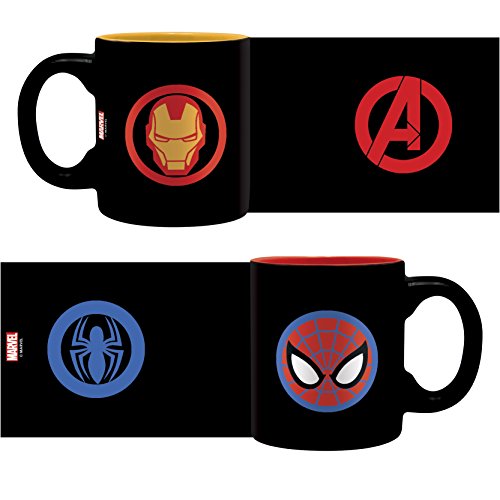 ABYstyle - MARVEL - Set 2 mini-Tazas - 110 ml - Iron Man y Spider-Man