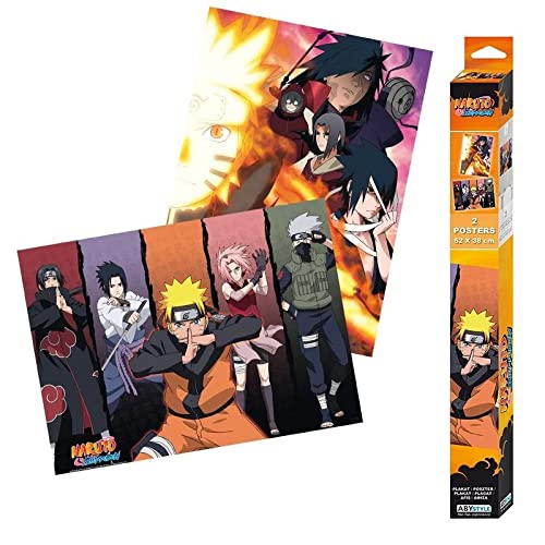 ABYstyle - Naruto Shippuden - Set 2 Chibi Posters - Grupos (52x38)