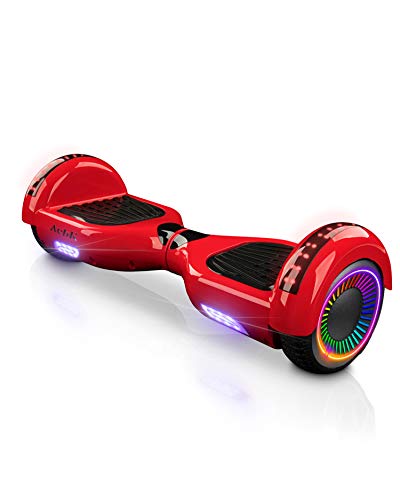 ACBK - Pack HoverKart Negro + Hoverboard Patinete Eléctrico Autoequilibrio con Ruedas de 6.5" (Altavoces Bluetooth + Ruedas Led + Bolsa Transporte) Velocidad máxima: 10-12 km/h (Rojo)