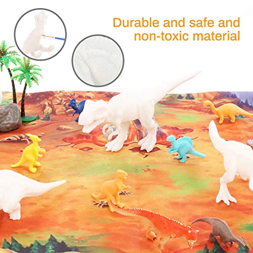 Achort Dinosaurio Pintar Juegos para Niños Dinosaurio Figuras para Pintar Manualidades Pintar Creativo DIY Dinosaurio Navidad Regalos Manualidades DIY Graffiti Toy para Niños