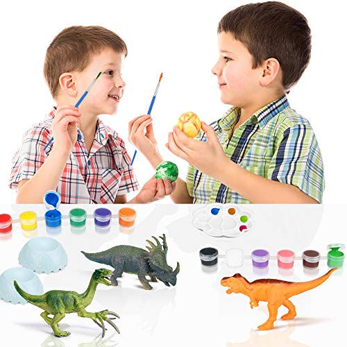 Achort Dinosaurio Pintar Juegos para Niños Dinosaurio Figuras para Pintar Manualidades Pintar Creativo DIY Dinosaurio Navidad Regalos Manualidades DIY Graffiti Toy para Niños