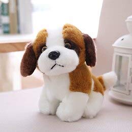 Adorable bebé Perro de Peluche de Juguete Sentado Familia de Peluche Perros Husky Akita San Bernardo Mini Perrito 18-23-28cm 23cm Saintbernarddog