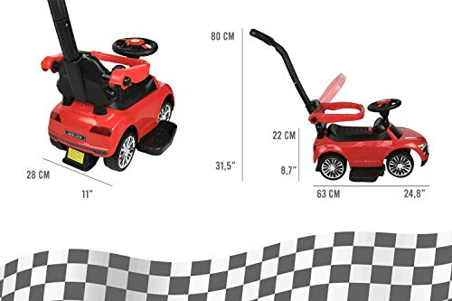 Airel Coche Correpasillos | Correpasillos para Niños | Correpasillos 2 en 1 | Andador Infantil | Coche Correpasillos con Reposapiés