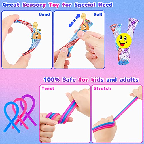 Alexsky Gran Sensory Pop Fidget It Toy Pack 100 Pops Big Square Bubble Kid Juguetes para TDAH, ADD, adultos ansiedad alivio del estrés