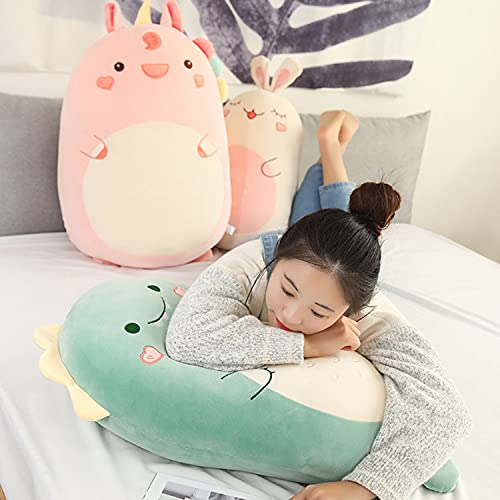 Almohada para Abrazar de Felpa de Dinosaurio, Lindo Animal de Peluche, Juguete de Peluche, Almohada Suave de Dibujos Animados, Almohada para Dormir para Niños (45cm/17.71in, Dinosaur)