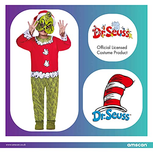 amscan 9904205 Little Grinch - Juego de disfraces (3 piezas)